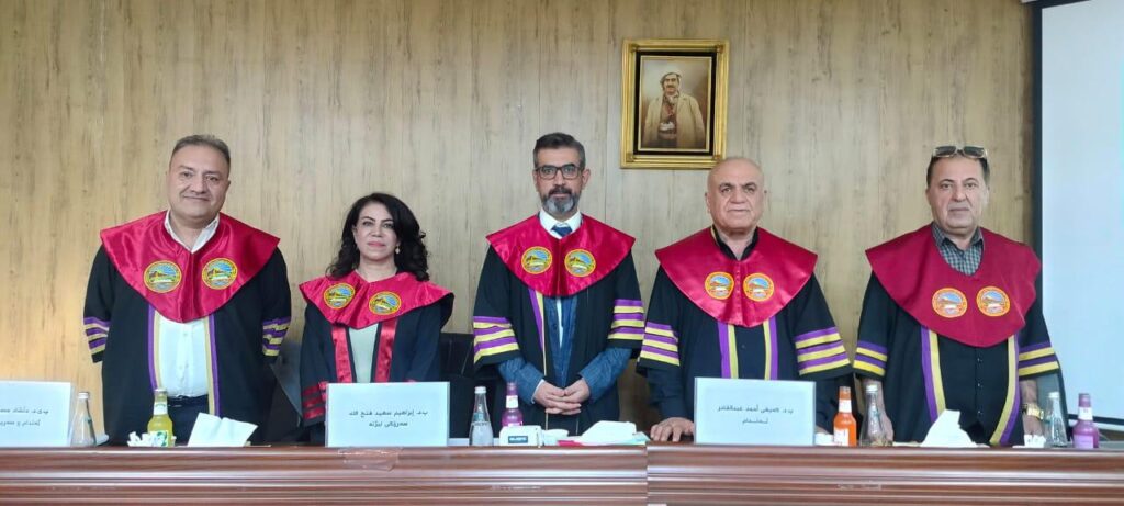 Master’s Thesis Defense of Student Rozha Hassan Salih Held